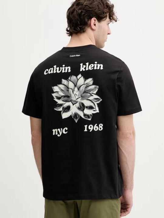 Obrázek produktu Calvin Klein Jeans tričko pánské bavlněné černá