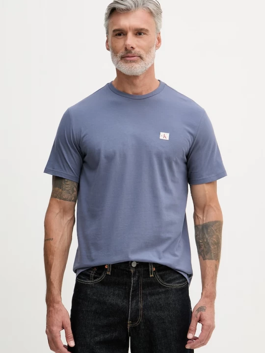 Obrázek produktu Calvin Klein Jeans tričko pánské bavlněné modrá
