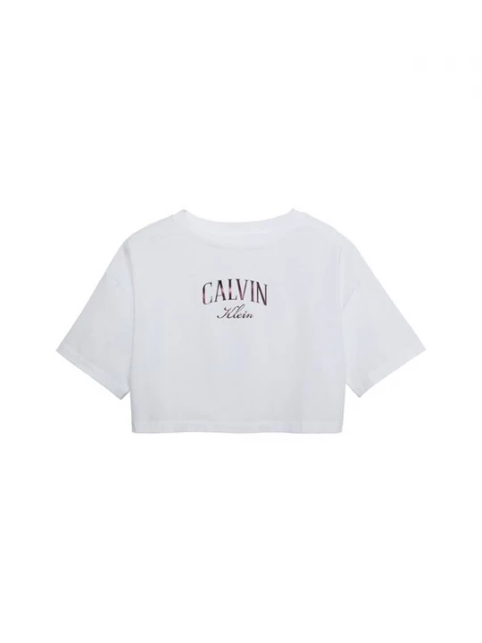 Obrázek produktu Calvin Klein Jeans Tričko tmavě růžová / bílá