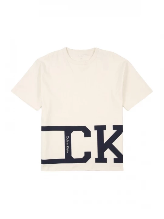 Obrázek produktu Calvin Klein Jeans Tričko 'VARSITY' světle béžová / černá