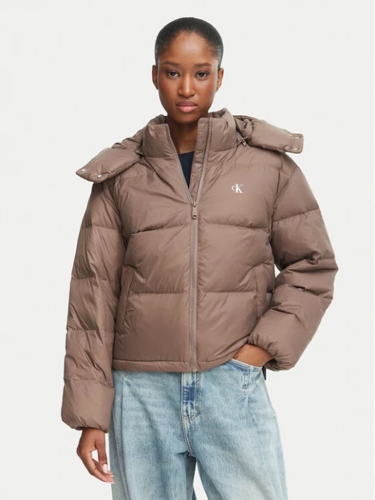 Obrázek produktu Calvin Klein Jeans Vatovaná bunda Essential LV047H500G Hnědá Relaxed Fit