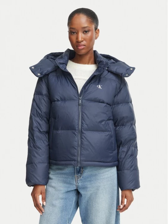 Obrázek produktu Calvin Klein Jeans Vatovaná bunda Essential LV047H500G Tmavomodrá Relaxed Fit