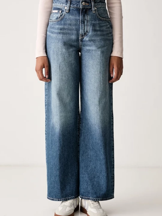 Obrázek produktu Calvin Klein Jeans wide leg džíny dámské modrá
