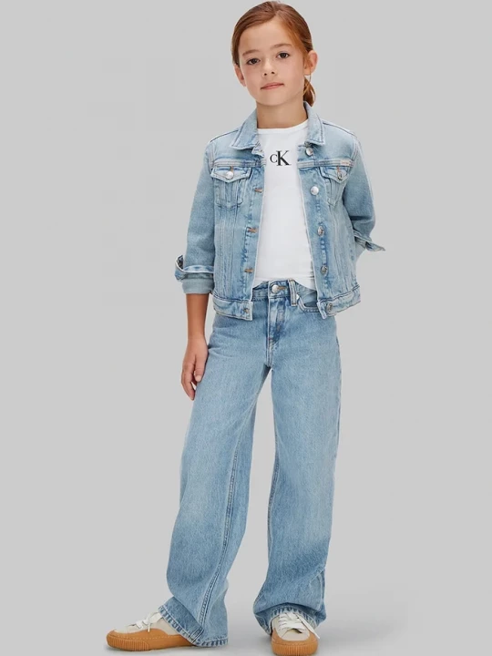 Obrázek produktu Calvin Klein Jeans wide leg džíny dětské modrá