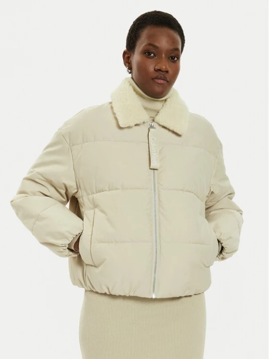 Obrázek produktu Calvin Klein Jeans Zimní bunda Aviator J20J224121 Béžová Relaxed Fit