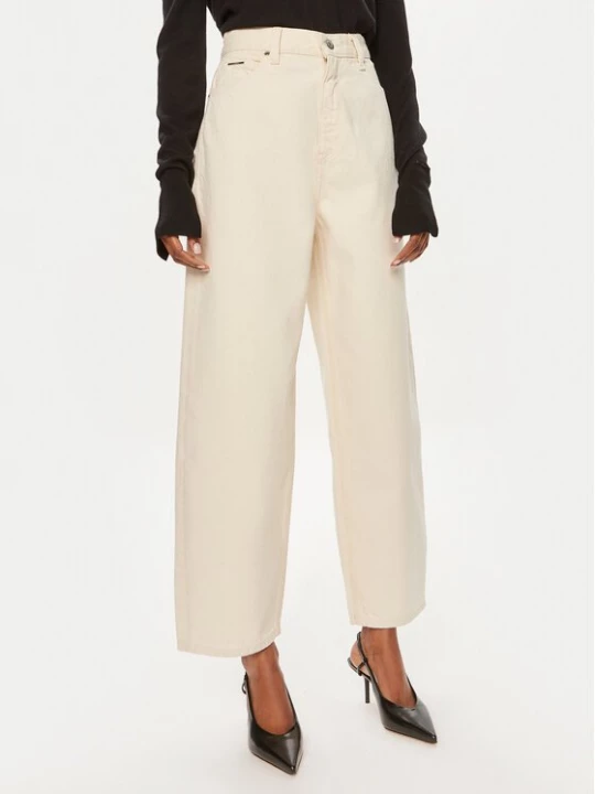 Obrázek produktu Calvin Klein Jeansy K20K207270 Écru Wide Leg