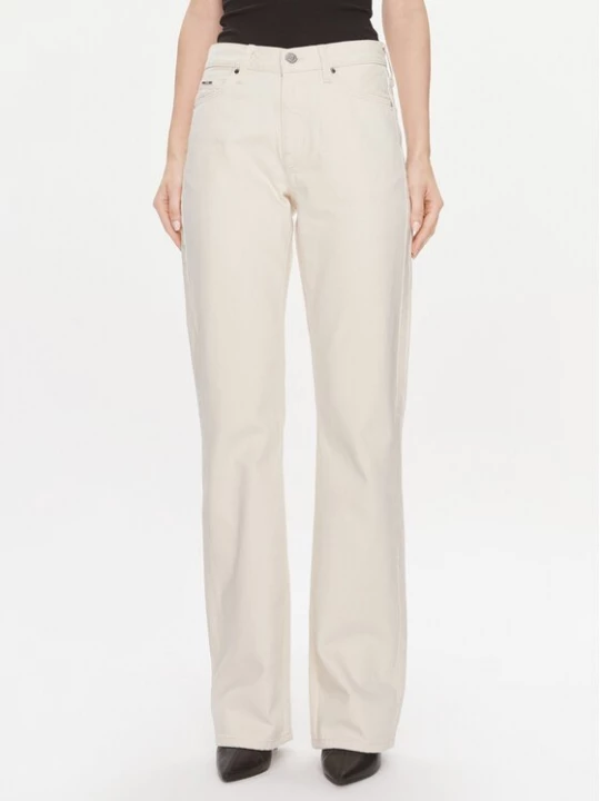 Obrázek produktu Calvin Klein Jeansy Mid Rise Relax Bootcut Ecru K20K206308 Bílá Slim Fit