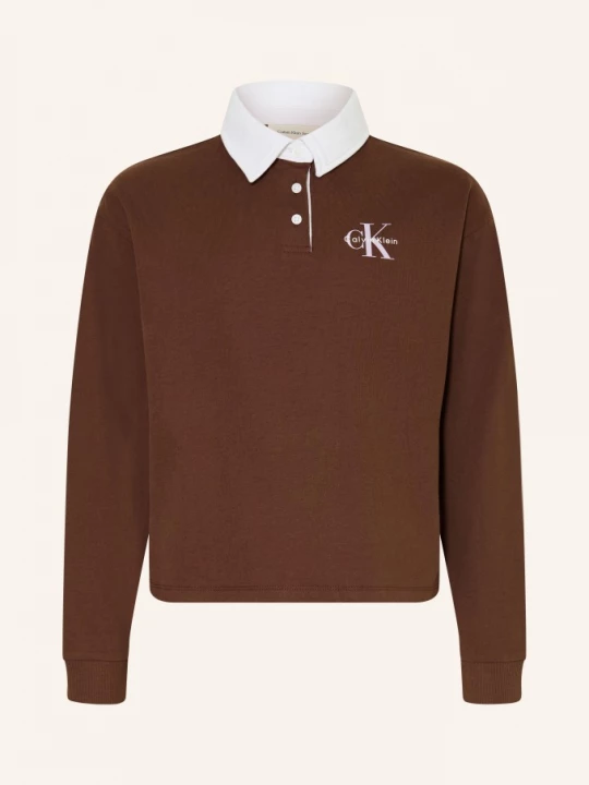 Obrázek produktu Calvin Klein Jerseyové Polo Tričko hnědá