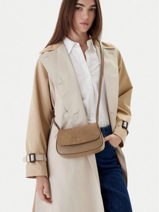 Obrázek produktu Calvin Klein Kabelka Ck Brushed Flap Camera Bag LV04F3409G Béžová