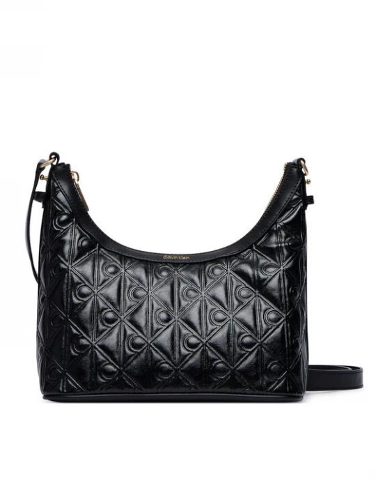 Obrázek produktu Calvin Klein Kabelka Emblem Aop Debossed Shoulder Bag LV04F3874G Černá