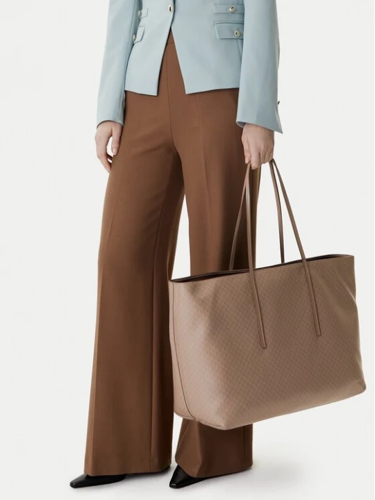 Obrázek produktu Calvin Klein Kabelka Emblem Aop Large Tote W/ Pouch LV04F3364G Béžová