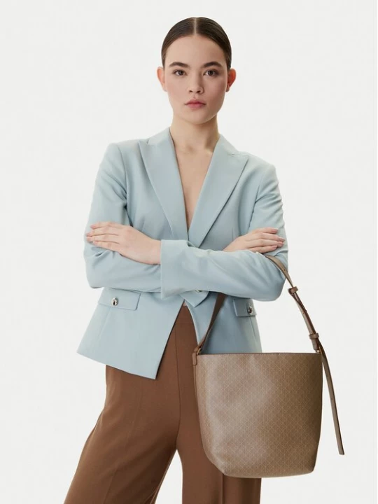 Obrázek produktu Calvin Klein Kabelka Emblem Aop Medium Bucket LV04F3365G Béžová