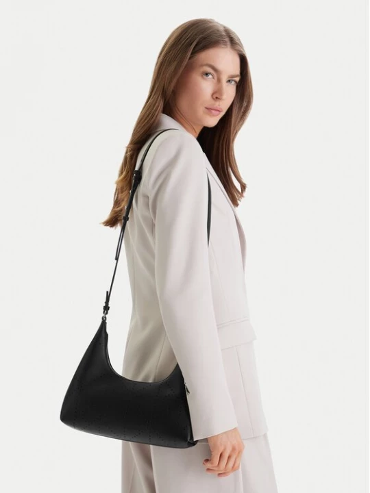 Obrázek produktu Calvin Klein Kabelka Emblem Aop Perfor Lthr Bag LV04F3367G Černá