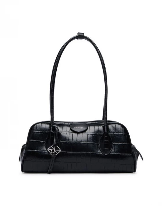 Obrázek produktu Calvin Klein Kabelka Emblem Trio Croco Shoulder Bag LV04F3780G Černá