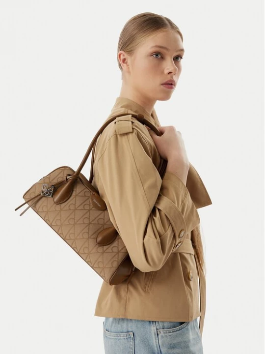 Obrázek produktu Calvin Klein Kabelka Emblem Trio Jacquard LV04F3744G Hnědá