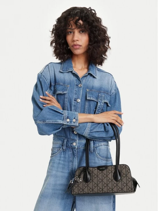 Obrázek produktu Calvin Klein Kabelka Emblem Trio Jacquard LV04F3744G Šedá