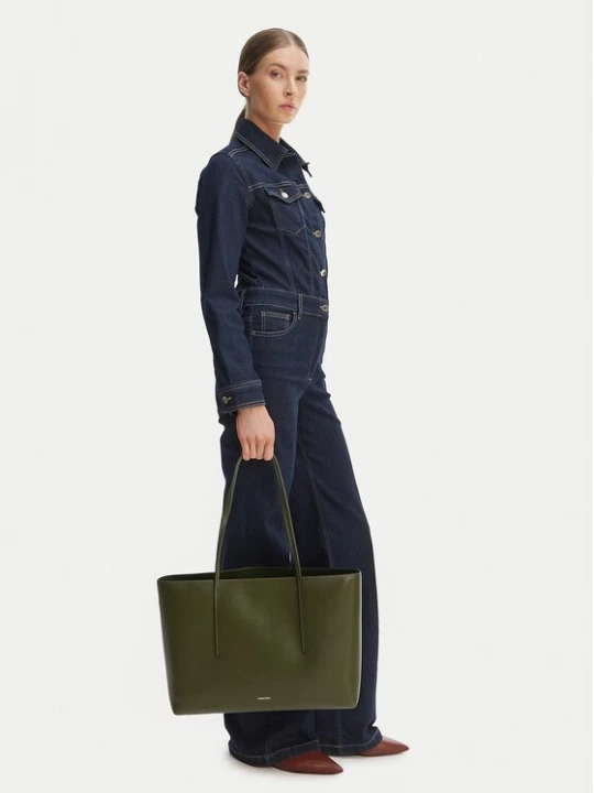 Obrázek produktu Calvin Klein Kabelka Foil Logo Tote W/Pouch LV04F3274G Zelená