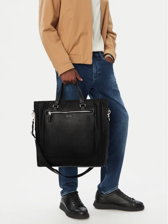 Obrázek produktu Calvin Klein Kabelka Ssnl Raised Logo Tote LV04D3502G Černá