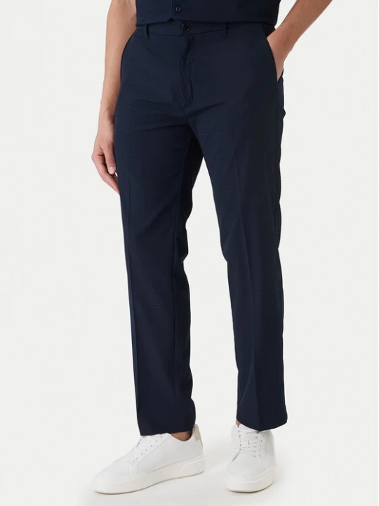 Obrázek produktu Calvin Klein Kalhoty z materiálu LV04LF609G Tmavomodrá Straight Fit