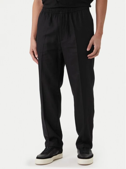 Obrázek produktu Calvin Klein Kalhoty z materiálu LV04LF619G Černá Straight Fit