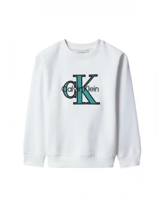 Obrázek produktu Calvin Klein Kids Mikina 'CALVIN KLEIN JEANS kids TERRY MONOLOGO CN FELPA' bílá
