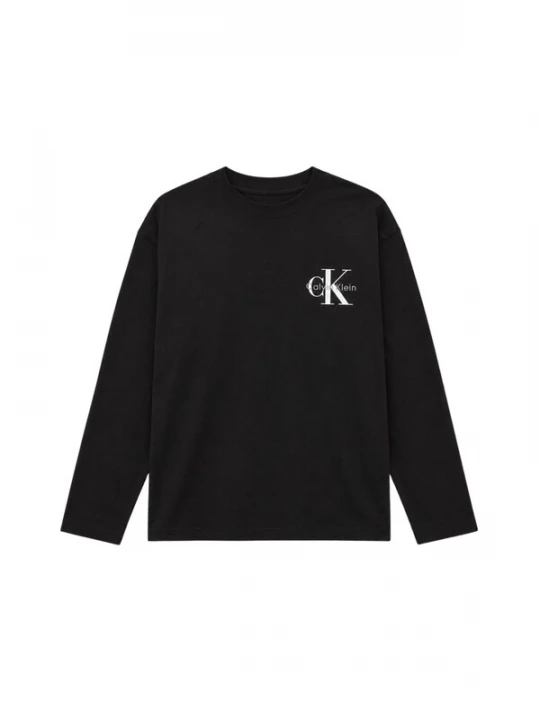 Obrázek produktu Calvin Klein Kids Tričko 'CALVIN KLEIN JEANS kids SMALL CHEST MONOLOGO LS T-SHIRT T-SHIRT' černá
