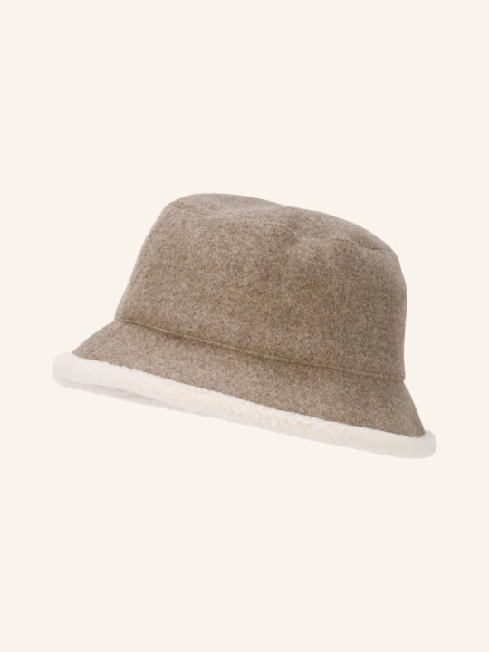 Obrázek produktu Calvin Klein Klobouček Typu Bucket S Medvídkovým Kožíškem černošedá / krémová