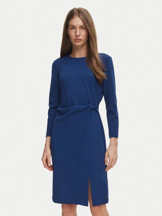 Obrázek produktu Calvin Klein Koktejlové šaty LV044H004G Tmavomodrá Slim Fit