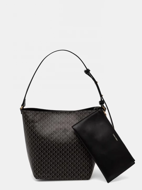 Obrázek produktu Calvin Klein košíková kabelka dámská z imitace kůže černá