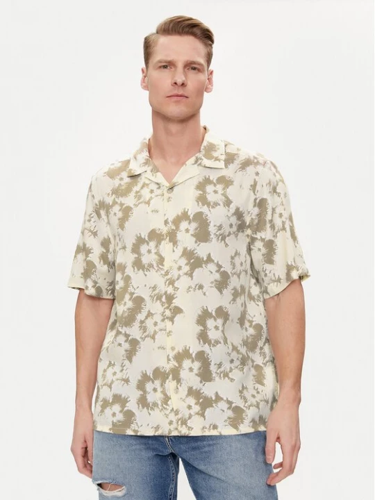 Obrázek produktu Calvin Klein Košile Flower K10K112703 Béžová Regular Fit