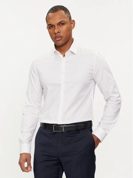 Obrázek produktu Calvin Klein Košile Micro Dot K10K112884 Bílá Slim Fit