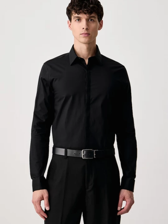 Obrázek produktu Calvin Klein košile pánská bavlněná s elastanem černá