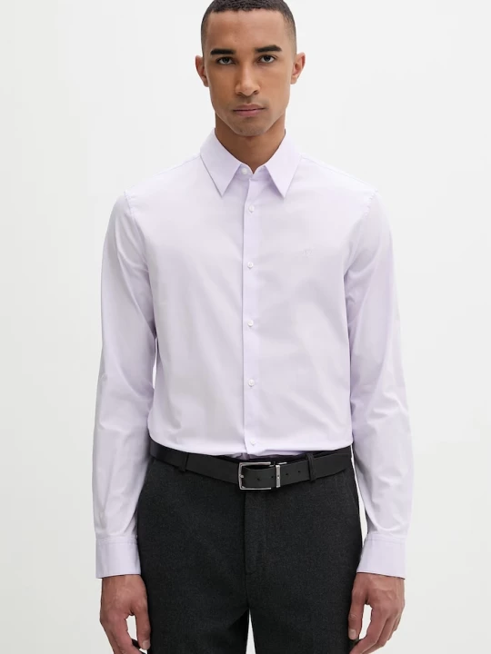 Obrázek produktu Calvin Klein košile pánská s bavlnou fialová