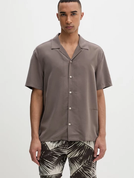 Obrázek produktu Calvin Klein košile pánská s modalem hnědá
