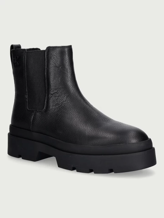 Obrázek produktu Calvin Klein kotníkové Chelsea boty pánské LUGGED CHELSEA BOOT TU LTH černá