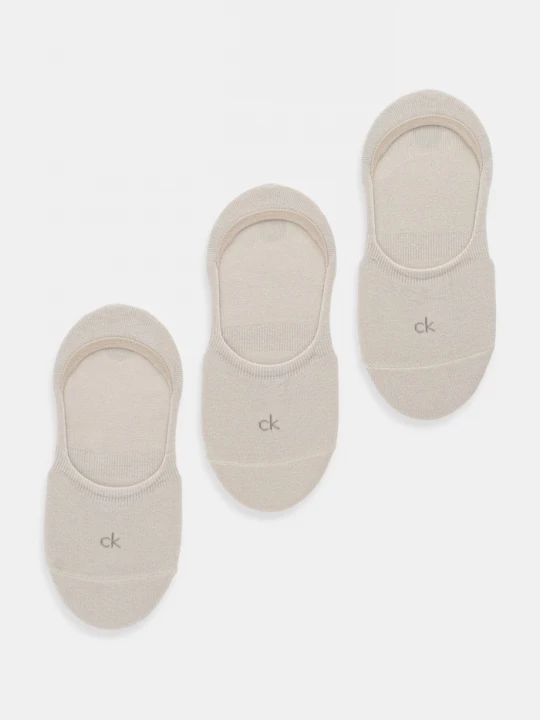 Obrázek produktu Calvin Klein Kotníkové ponožky 3-pack béžová