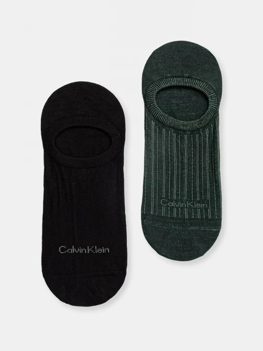 Obrázek produktu Calvin Klein kotníkové ponožky pánské 2-pack zelená