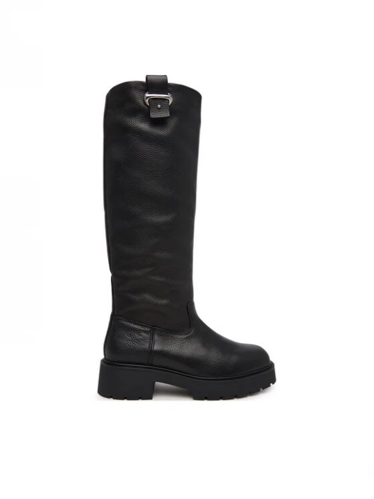 Obrázek produktu Calvin Klein Kozačky Chunky High Boot Lth Hdw HW0HW03201 Černá
