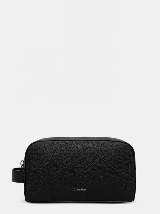 Obrázek produktu Calvin Klein Kožená kosmetická taška Calvin Klein černá