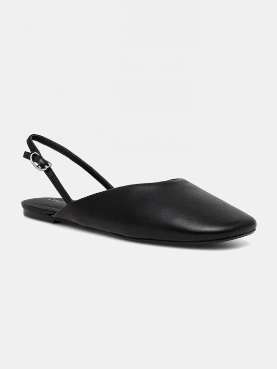 Obrázek produktu Calvin Klein Kožené baleríny Calvin Klein OBLIQUE BALLERINA SLINGBACK LTH černá