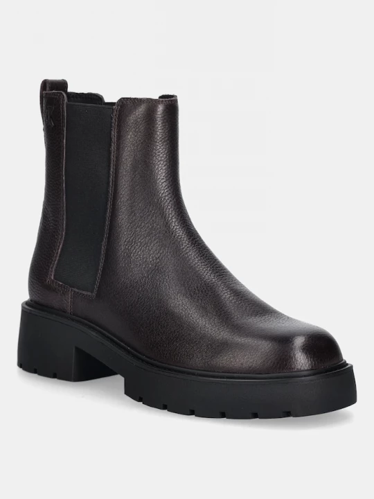 Obrázek produktu Calvin Klein Kožené kotníkové boty Calvin Klein CHUNKY CHELSEA BOOT LTH