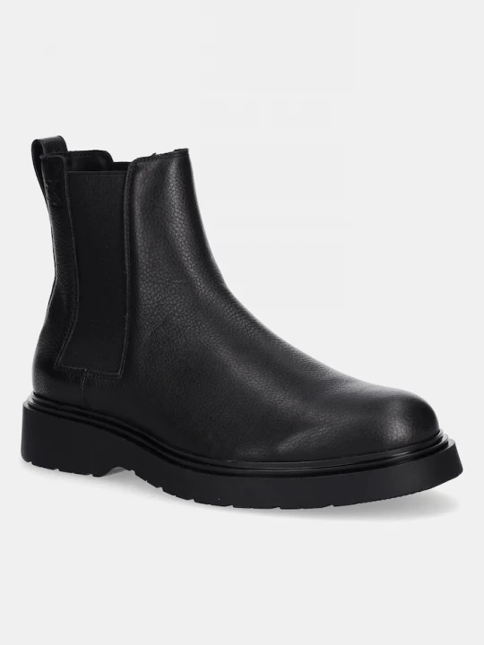 Obrázek produktu Calvin Klein Kožené kotníkové boty COMBAT ESS CHELSEA BOOT LTH černá