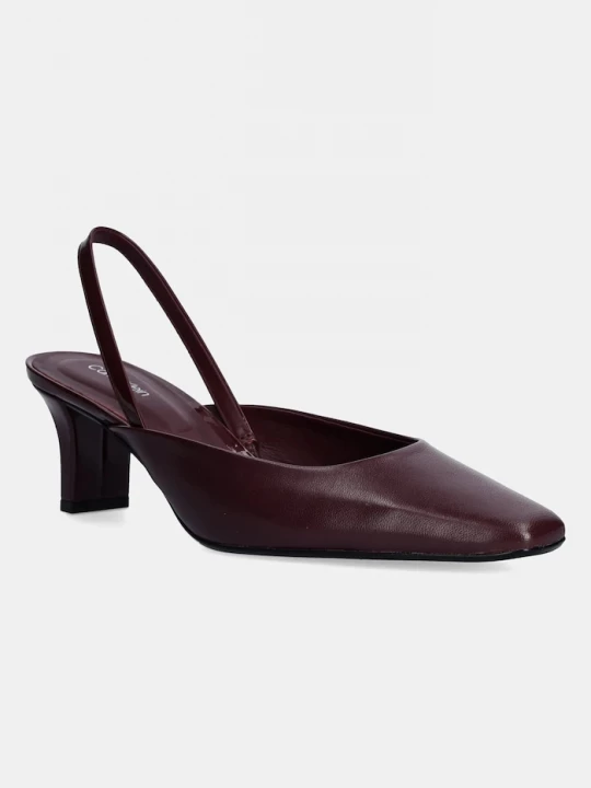 Obrázek produktu Calvin Klein Kožené lodičky Calvin Klein HEEL SLING PUMP 50 - LTH