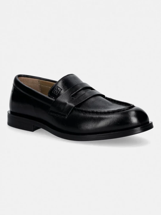 Obrázek produktu Calvin Klein Kožené mokasíny Calvin Klein ESS RUBBER PENNY LOAFER POL LTH černá