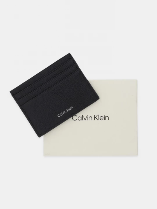 Obrázek produktu Calvin Klein Kožené pouzdro na karty černá