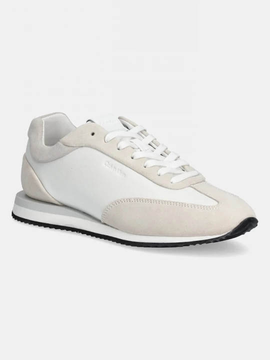 Obrázek produktu Calvin Klein Kožené sneakers boty Calvin Klein RUNNER LACE UP - LTH SUE MIX