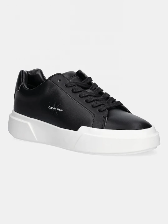 Obrázek produktu Calvin Klein Kožené tenisky Calvin Klein CHUNKY CUPSOLE LACEUP LTH černá