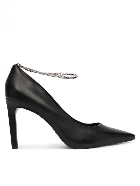 Obrázek produktu Calvin Klein Lodičky Ess Stiletto Hdw Chain Lth 90 HW0HW02718 Černá