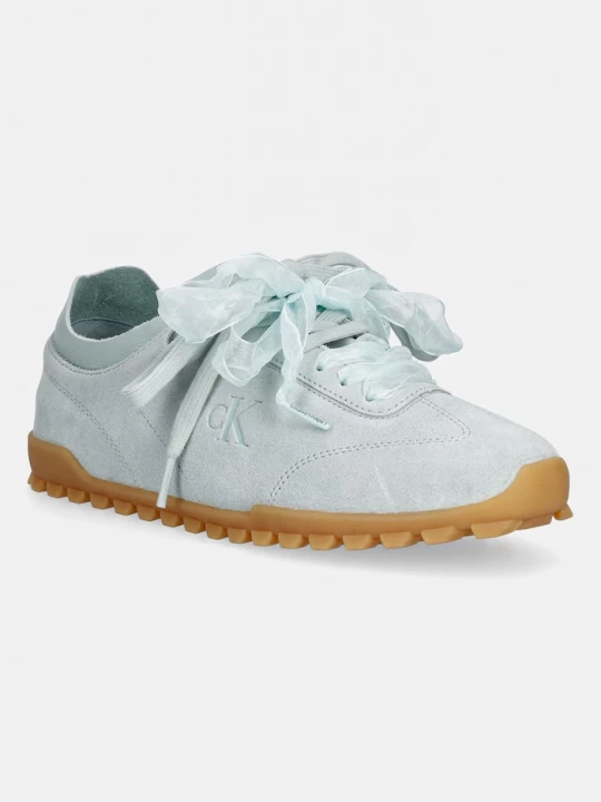 Obrázek produktu Calvin Klein LOW PROFILE RUN MG SUE DB LACES sneakers boty dámské kožené modrá