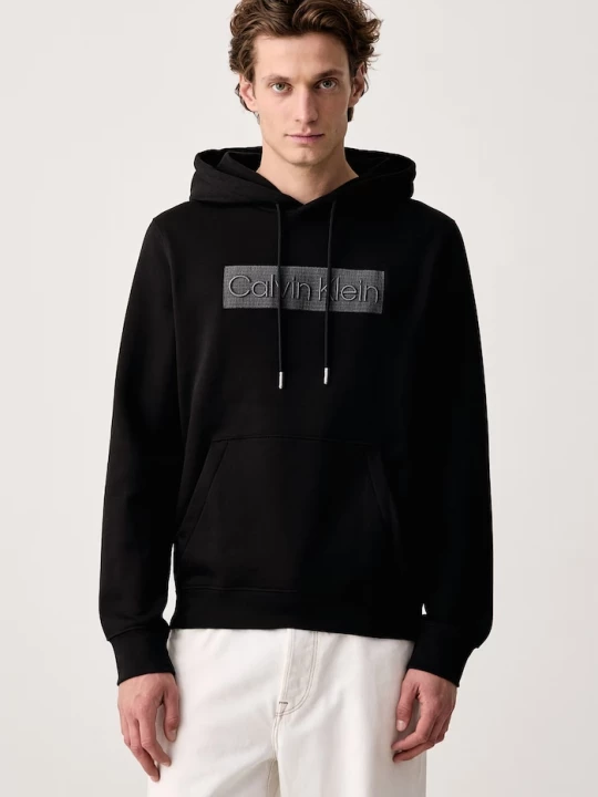 Obrázek produktu Calvin Klein mikina s kapucí pánská s bavlnou černá